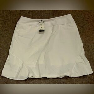 White adidas skirt with built in shorts